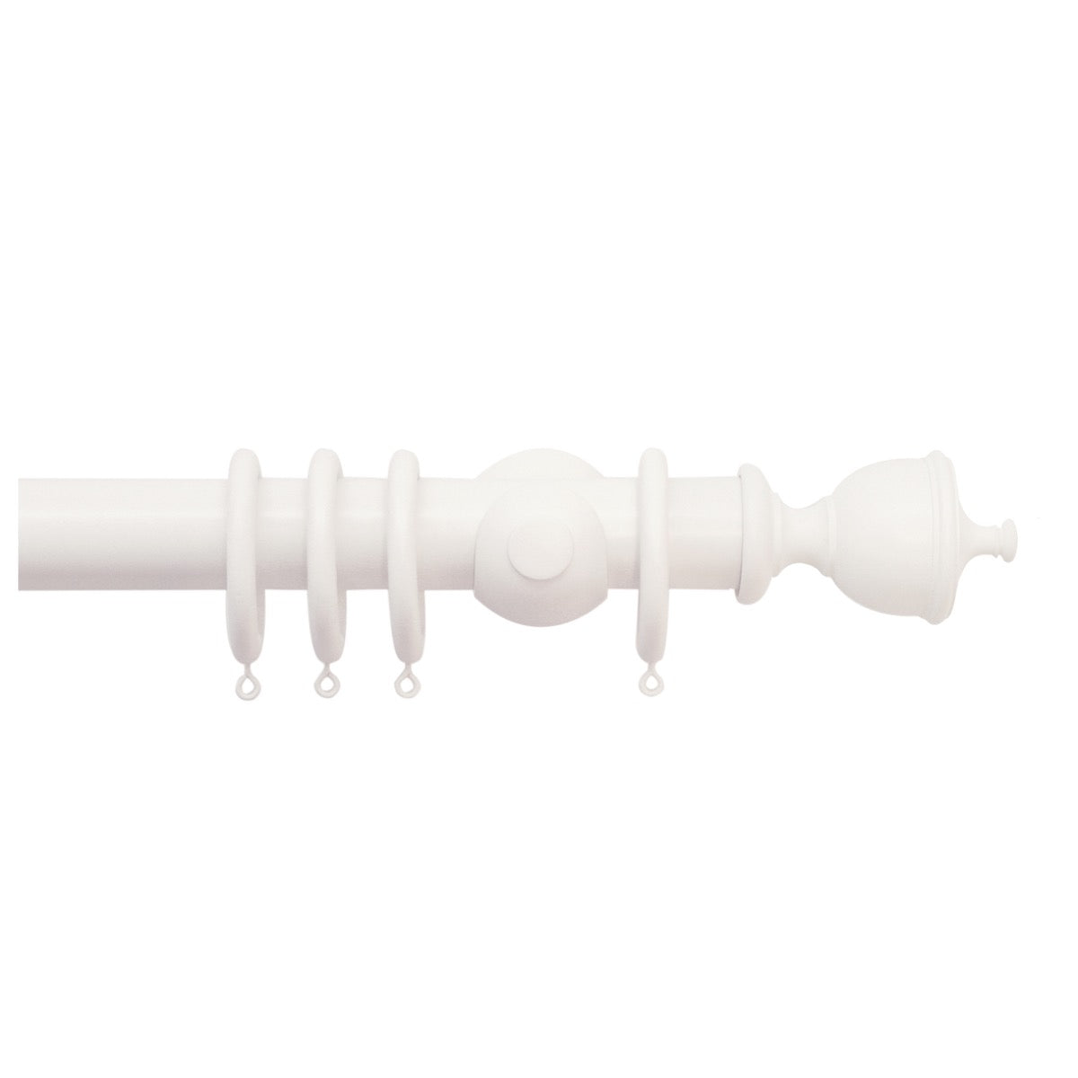 Jones Hardwick 40mm Wooden Curtain Pole, Cotton