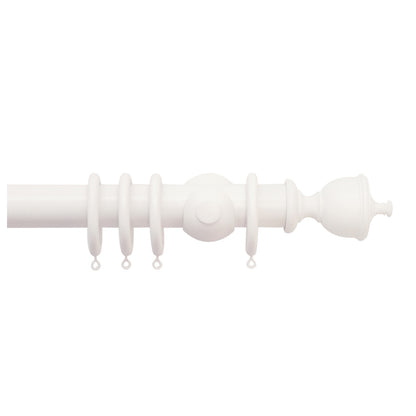 Jones Hardwick 40mm Wooden Curtain Pole, Cotton