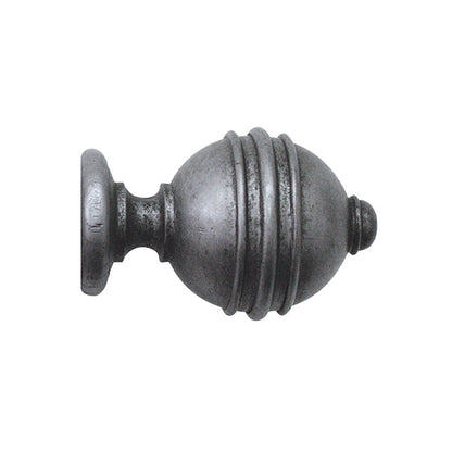 Jones Florentine 48mm Wooden Curtain Pole, Pewter