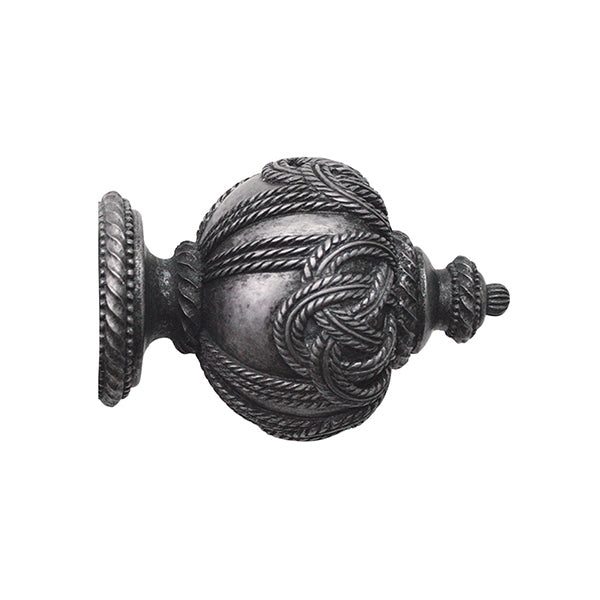 Jones Florentine 48mm Wooden Curtain Pole, Pewter