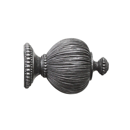 Jones Florentine 48mm Wooden Curtain Pole, Pewter