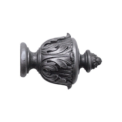 Jones Florentine 48mm Wooden Curtain Pole, Pewter