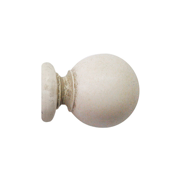 Jones Hardwick 40mm Wooden Curtain Pole, Putty