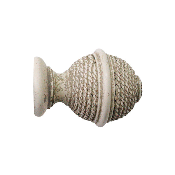 Jones Hardwick 40mm Wooden Curtain Pole, Putty