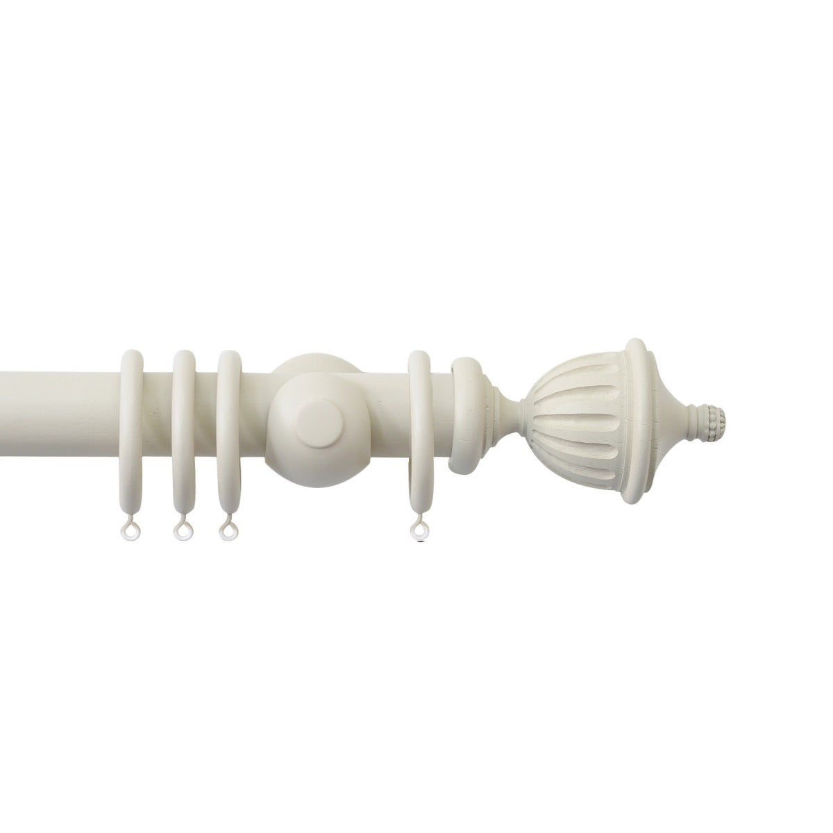 Jones Seychelles 40mm Wooden Curtain Pole, Sand