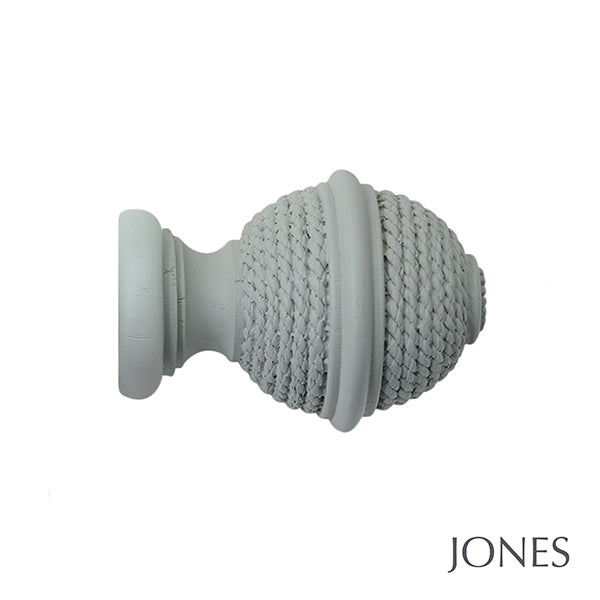 Jones Seychelles 40mm Wooden Curtain Pole, Haze