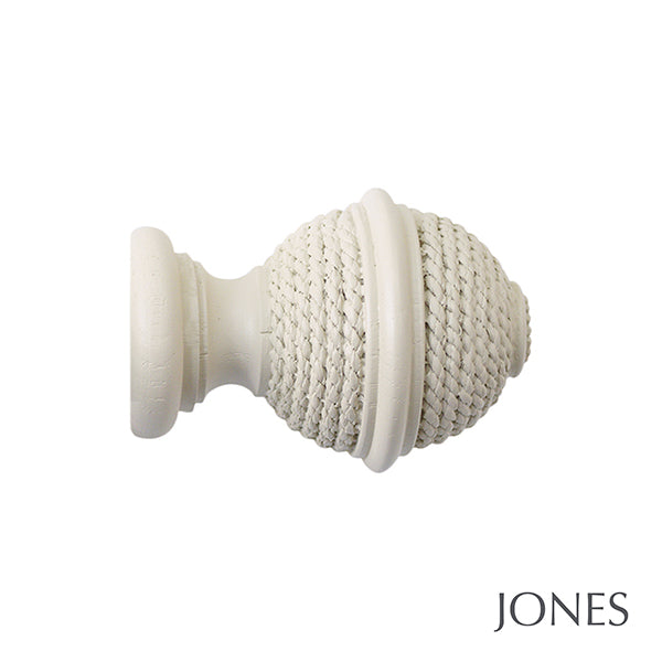 Jones Seychelles 40mm Wooden Curtain Pole, Sand