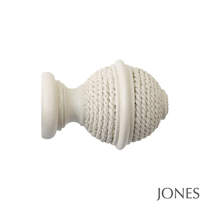 Jones Seychelles 40mm Wooden Curtain Pole, Sand