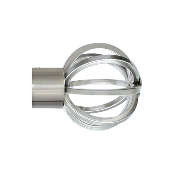 Jones Lunar 28mm Metal Eyelet Curtain Pole, Matt Nickel