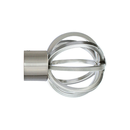Jones Lunar 28mm Metal Eyelet Curtain Pole, Matt Nickel