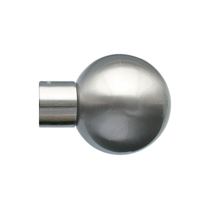 Jones Lunar 28mm Metal Eyelet Curtain Pole, Matt Nickel