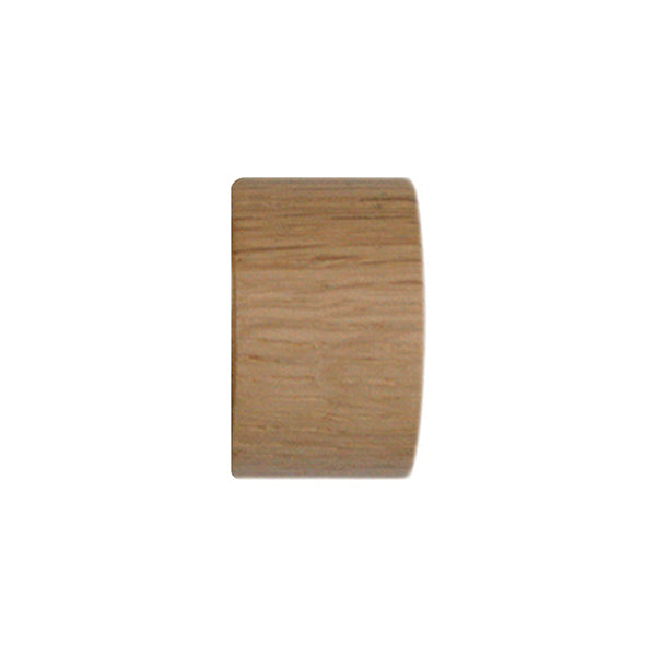 Jones Lunar 28mm Oak Curtain Pole, Burnished Brass
