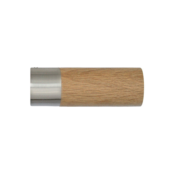 Jones Lunar 28mm Oak Curtain Pole, Matt Nickel