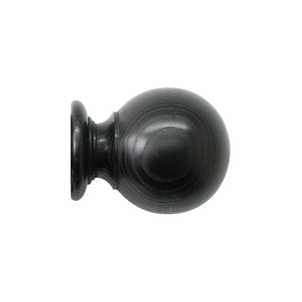 Jones Oakham 50mm Wooden Curtain Pole, Wenge