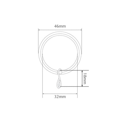 Jones Quartz 28mm Metal Curtain Pole, Antique Brass