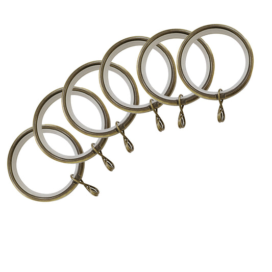 Jones Cosmos, Astra & Quartz 28mm Curtain Rings (Pack of 6)