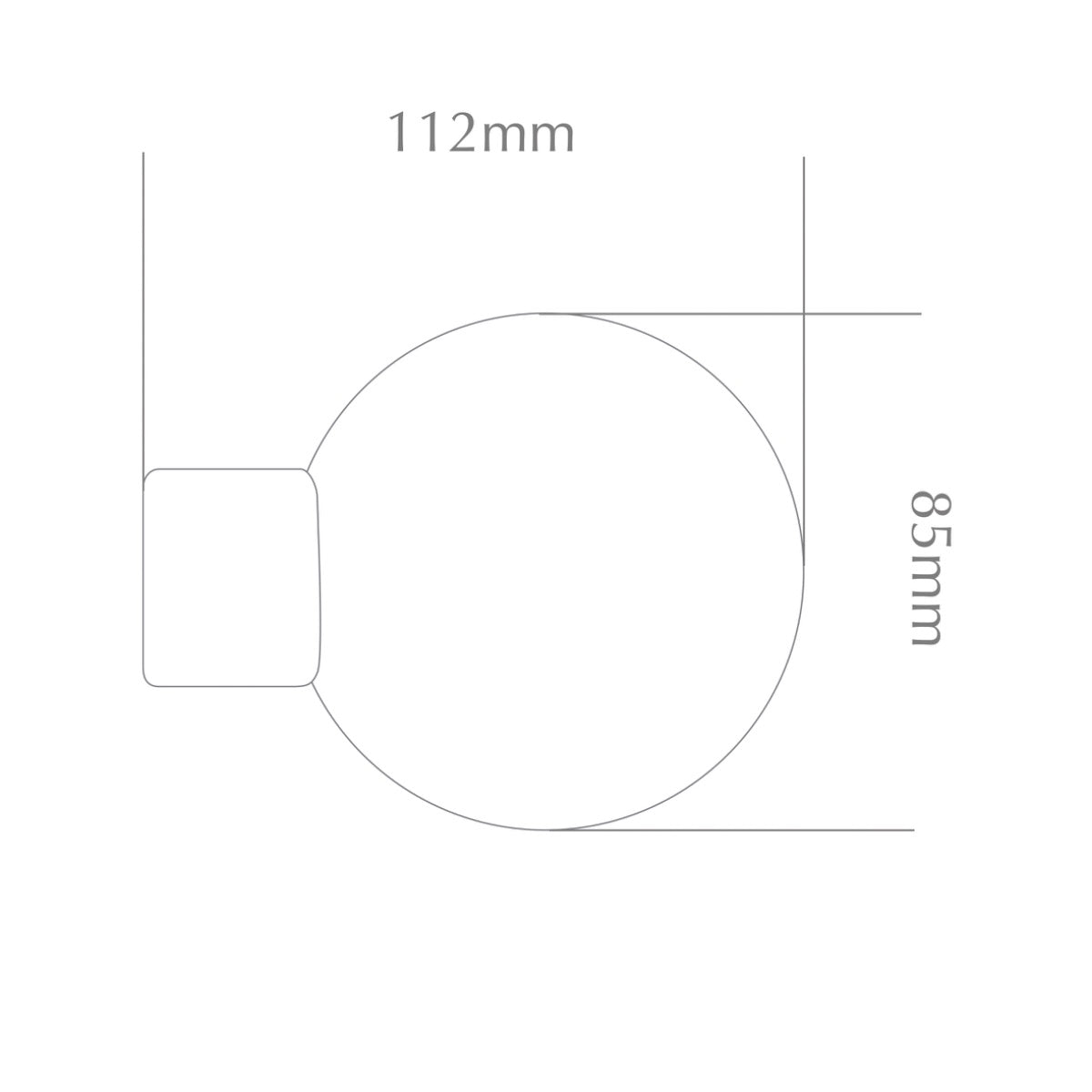 Jones Strand 35mm Finials, Rose Gold (Pair, Clearance)