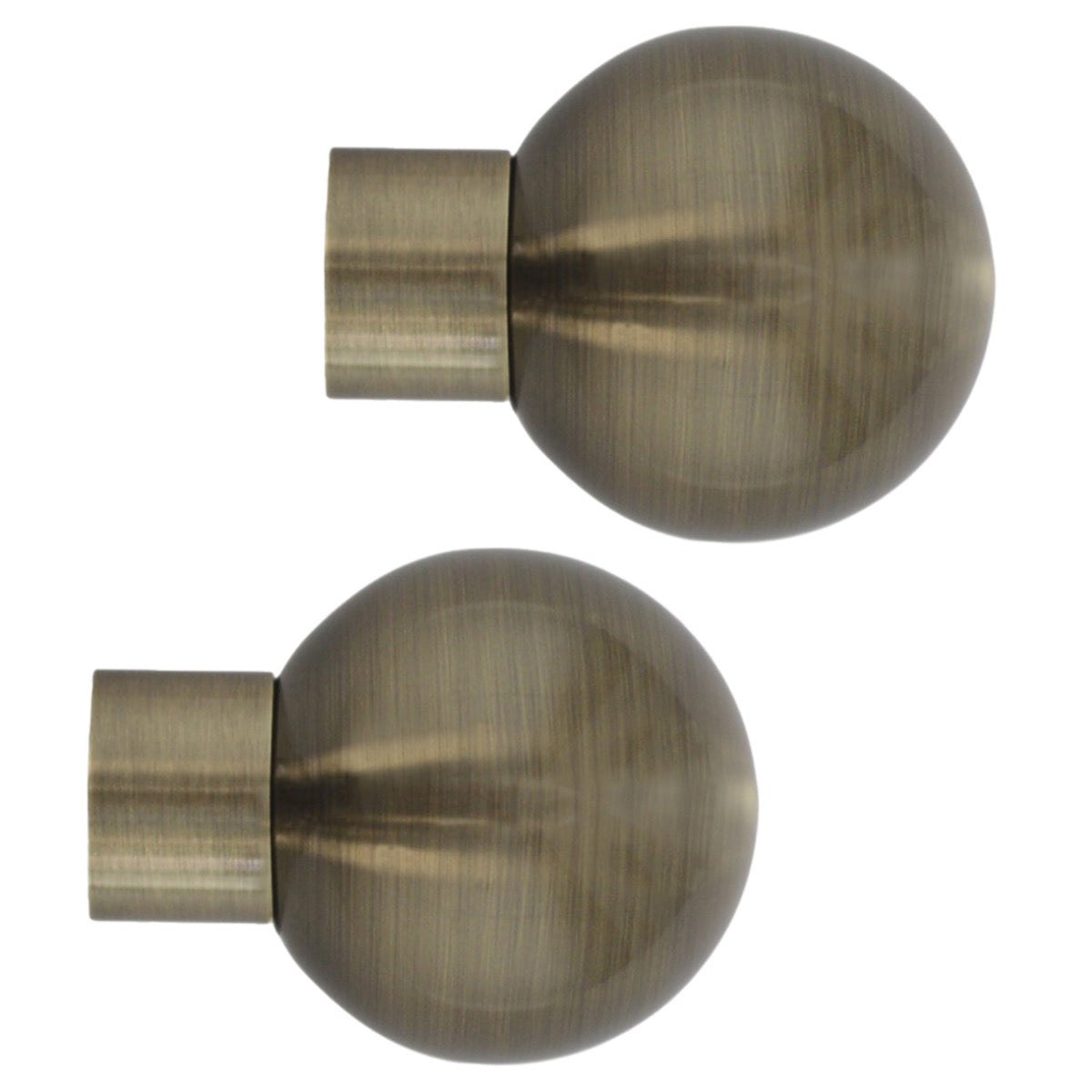 Jones Strand 35mm Metal Eyelet Curtain Pole, Burnished Brass