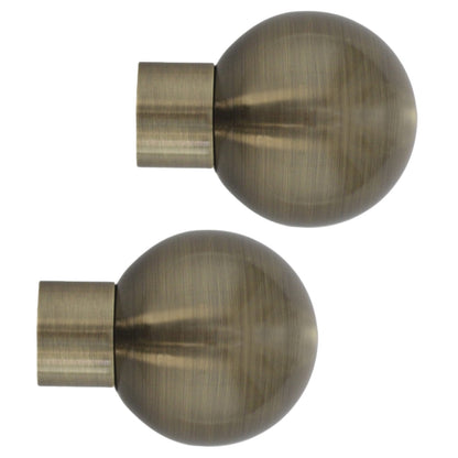 Jones Strand 35mm Acrylic Curtain Pole, Burnished Brass