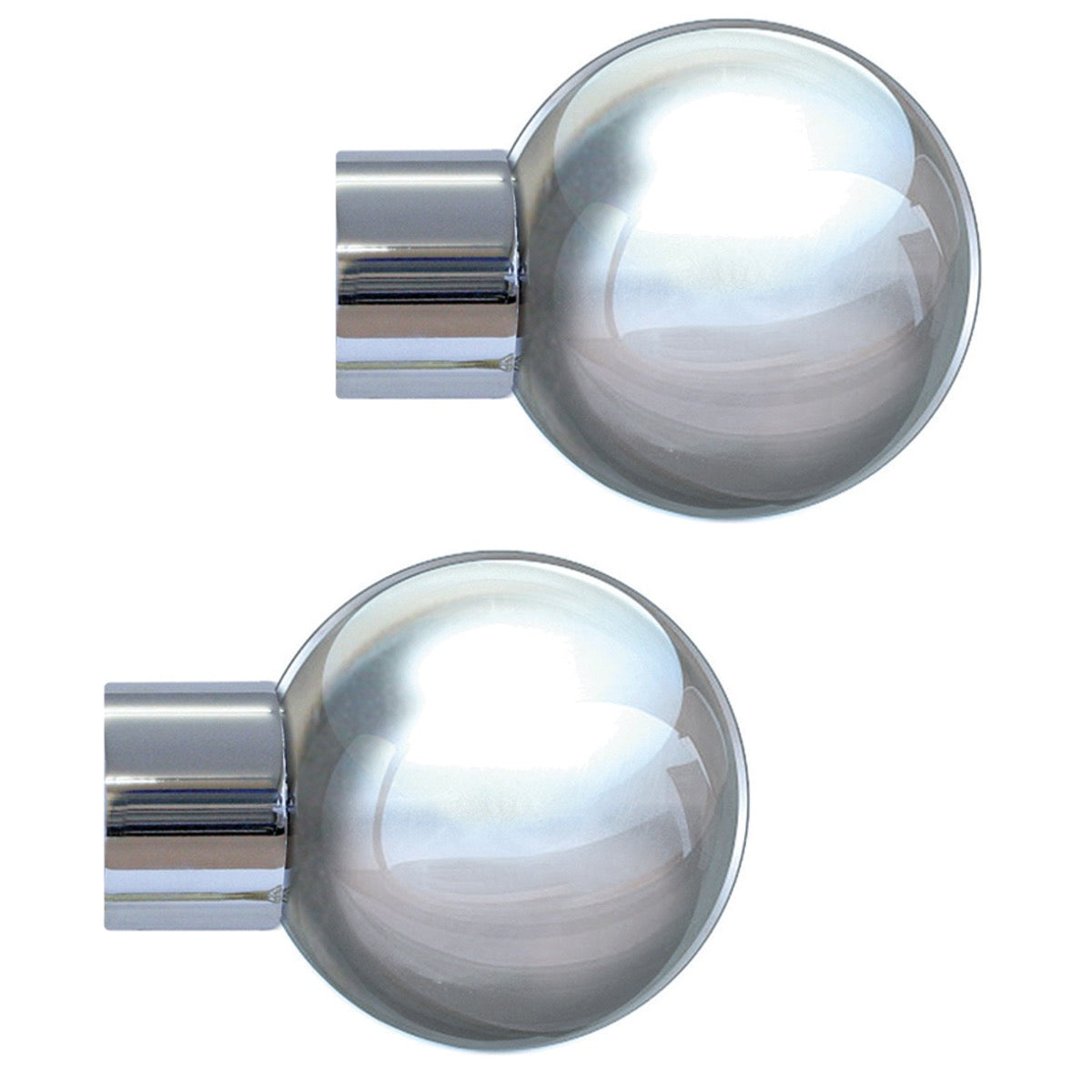 Jones Strand 35mm Acrylic Curtain Pole, Chrome