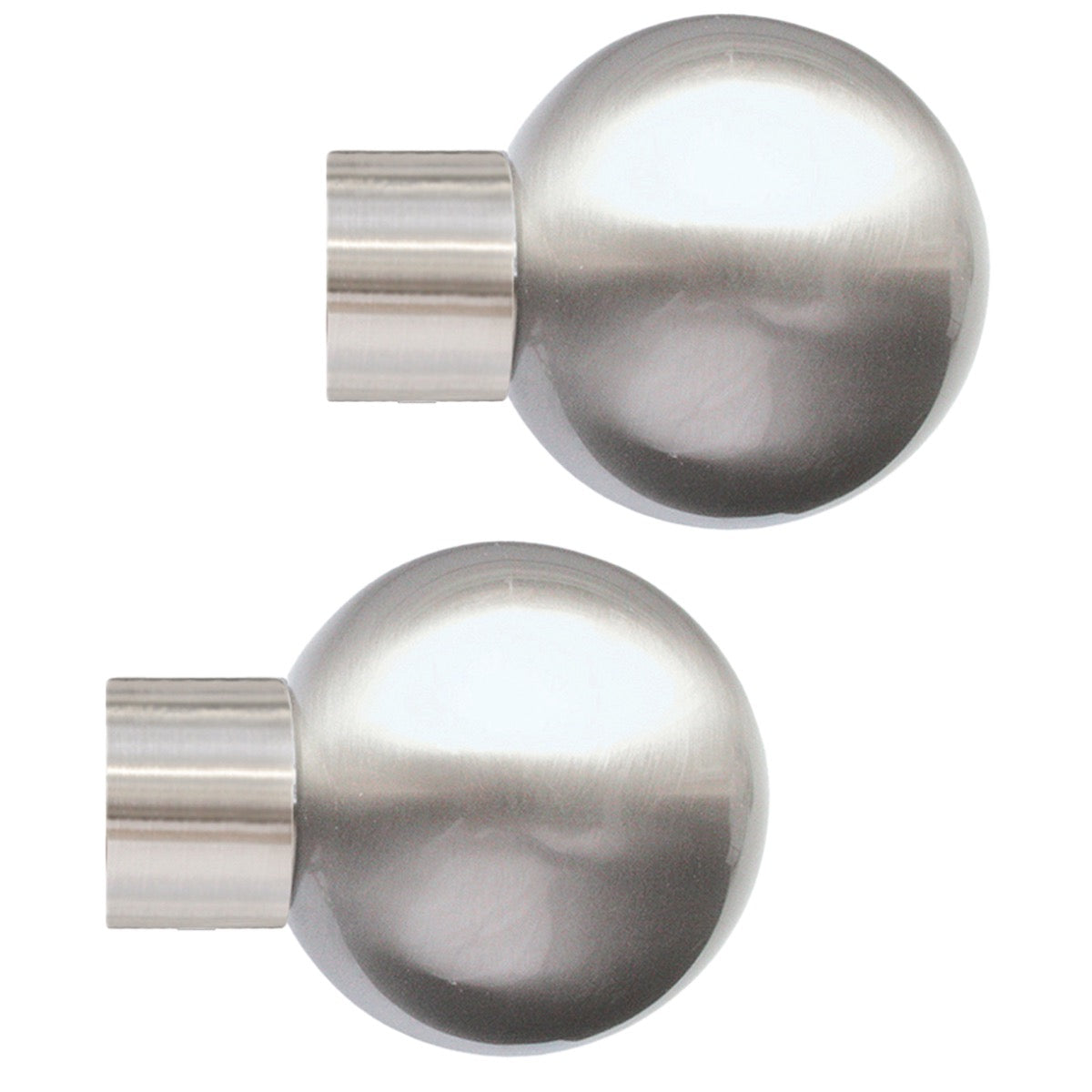 Jones Strand 35mm Metal Eyelet Curtain Pole, Matt Nickel