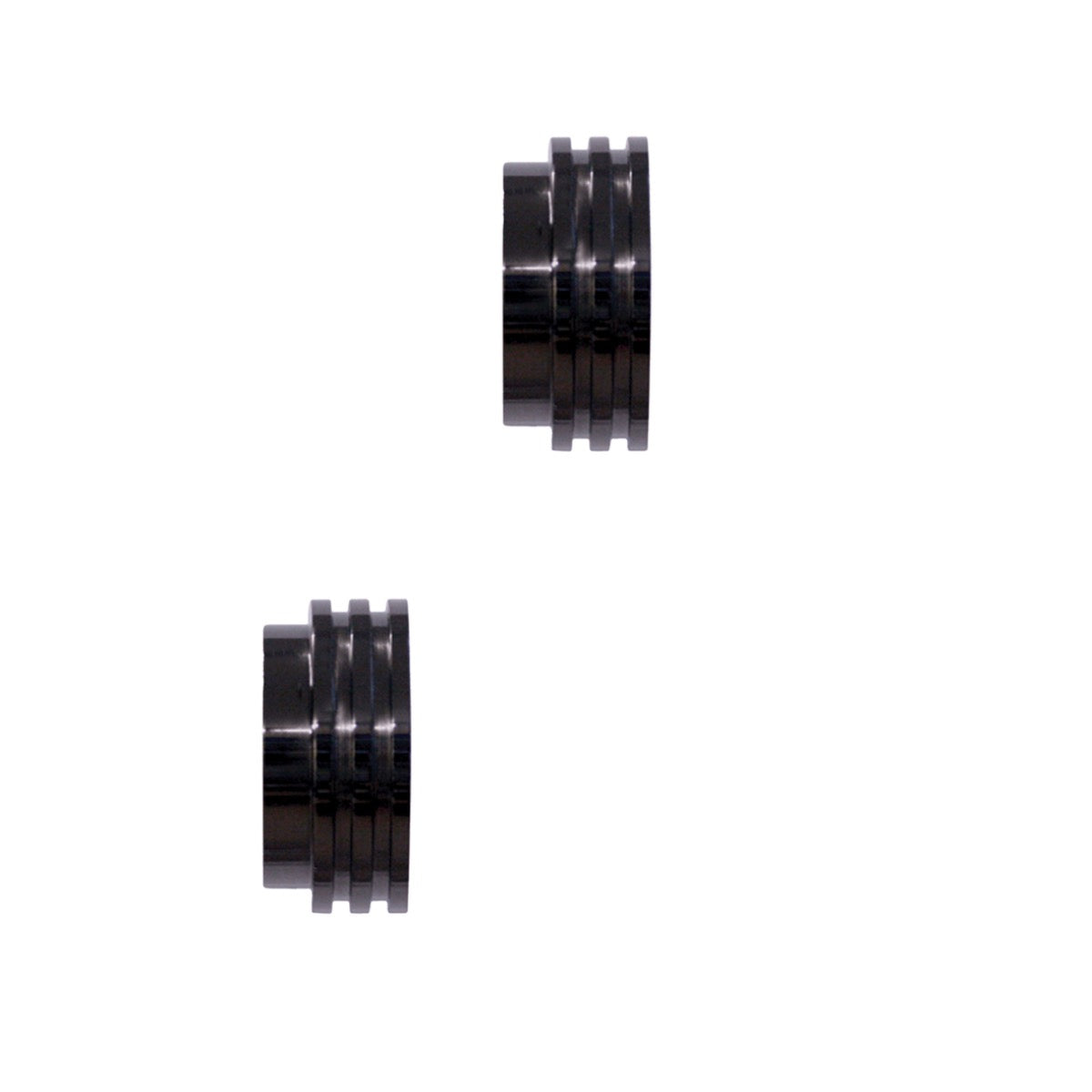 Jones Strand 35mm Acrylic Curtain Pole, Black Nickel