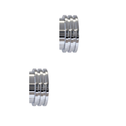 Jones Strand 35mm Acrylic Curtain Pole, Chrome