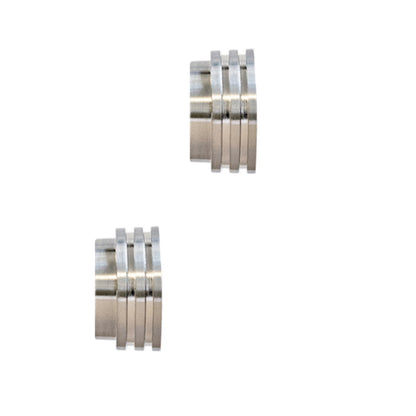 Jones Strand 35mm Metal Eyelet Curtain Pole, Matt Nickel