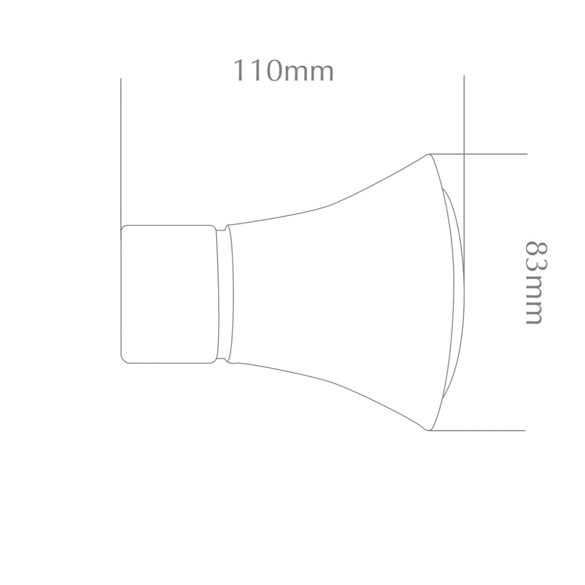Jones Strand 35mm Finials, Rose Gold (Pair, Clearance)