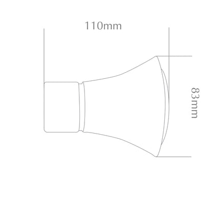 Jones Strand 35mm Finials, Rose Gold (Pair, Clearance)