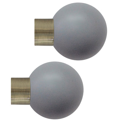 Jones Strand 35mm Metal Eyelet Curtain Pole, Burnished Brass