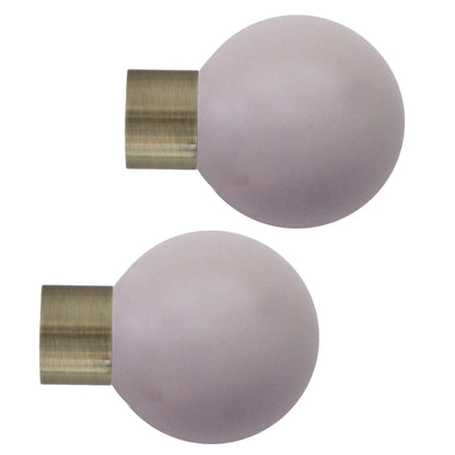 Jones Strand 35mm Acrylic Curtain Pole, Burnished Brass