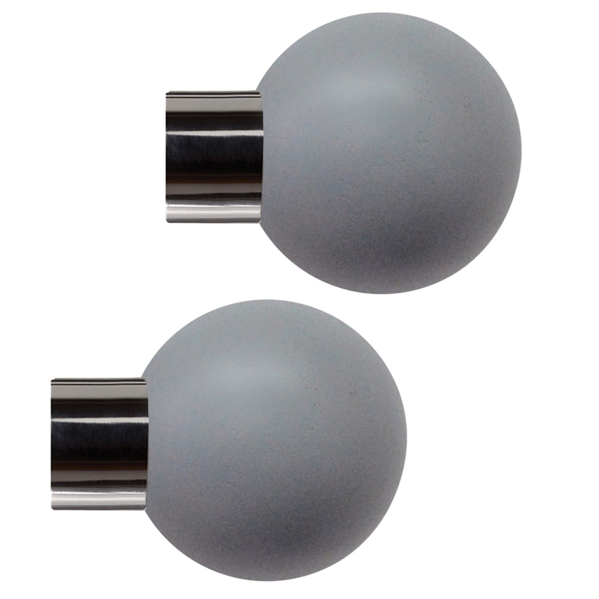 Jones Strand 35mm Acrylic Curtain Pole, Black Nickel