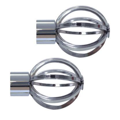 Jones Strand 35mm Acrylic Curtain Pole, Chrome