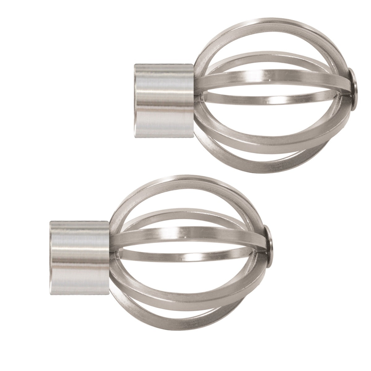Jones Strand 35mm Metal Eyelet Curtain Pole, Matt Nickel