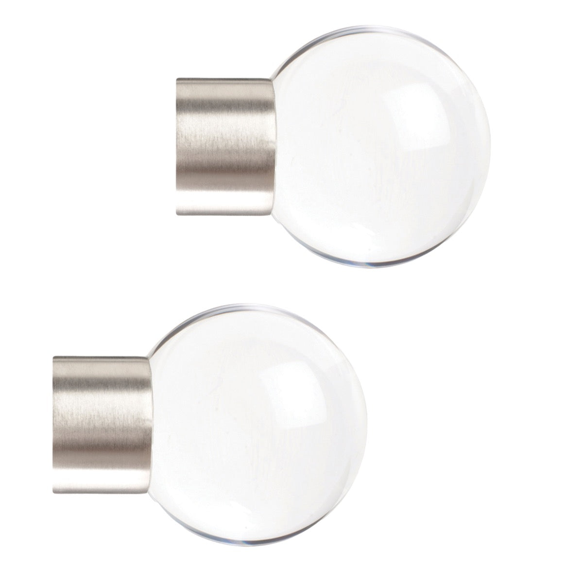 Jones Strand 35mm Metal Eyelet Curtain Pole, Matt Nickel