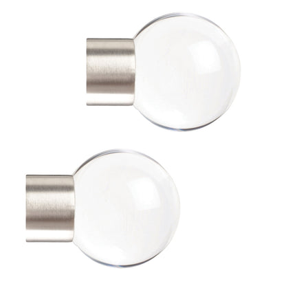 Jones Strand 35mm Metal Eyelet Curtain Pole, Matt Nickel