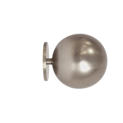 Jones Esquire 50mm Metal Curtain Pole, Brushed Nickel