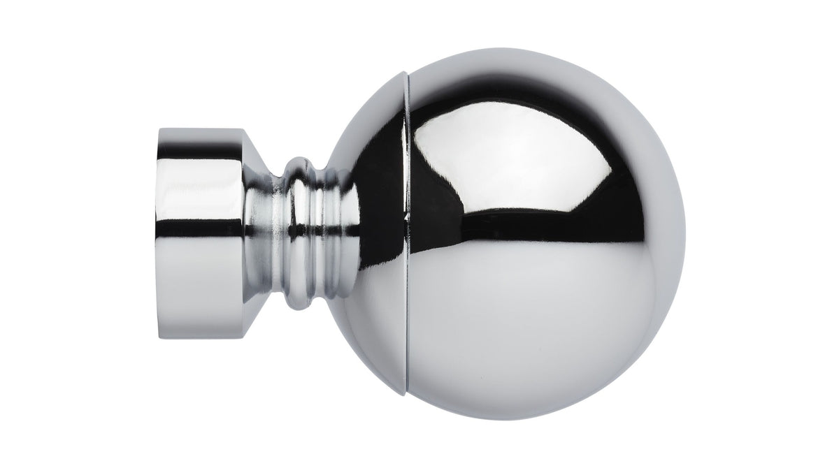 Hallis Neo 28mm Ball finial, Chrome