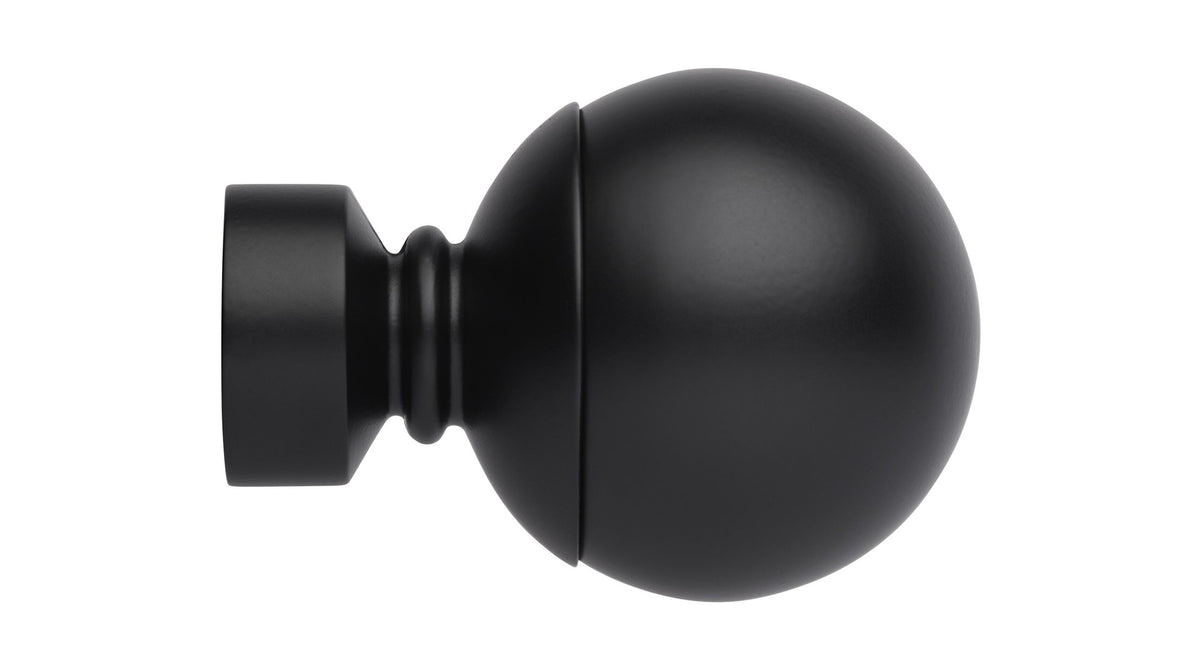 Hallis Neo 28mm Ball finial, Matt Black
