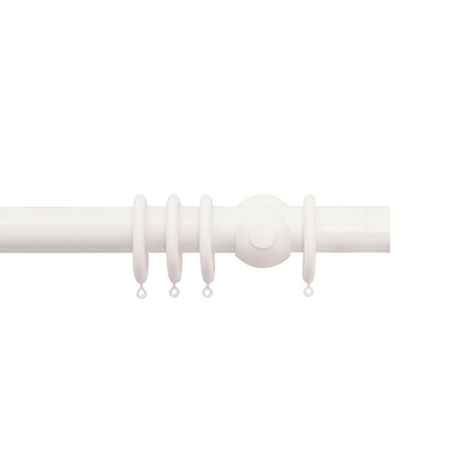 Jones Hardwick 40mm Wooden Curtain Pole, Cotton
