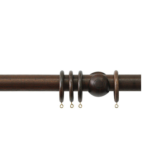 Jones Hardwick 40mm Wooden Curtain Pole, Oak