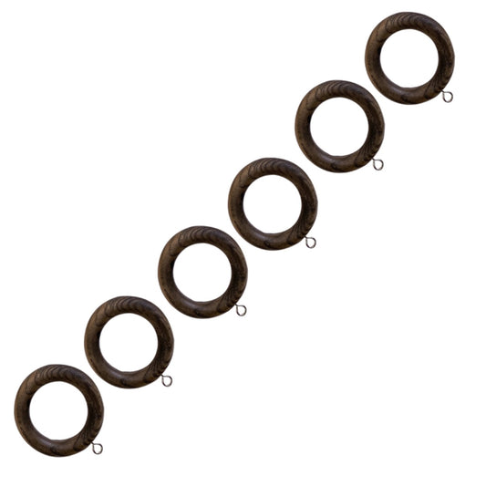 Laura Ashley Haywood 35mm Curtain Rings (Pack of 6)