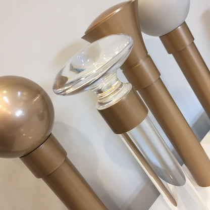 Jones Strand 35mm Metal Curtain Pole, Rose Gold (Clearance)