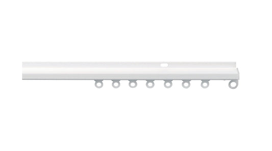 Hallis Integra Face Fix Discreet Metal Curtain Track (White) 130cm