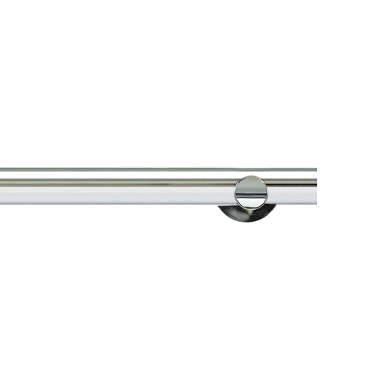 Jones Lunar 28mm Metal Eyelet Curtain Pole, Chrome