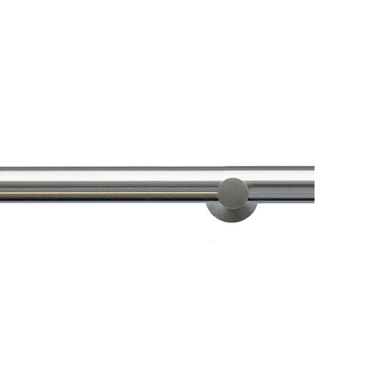 Jones Lunar 28mm Metal Eyelet Curtain Pole, Matt Nickel