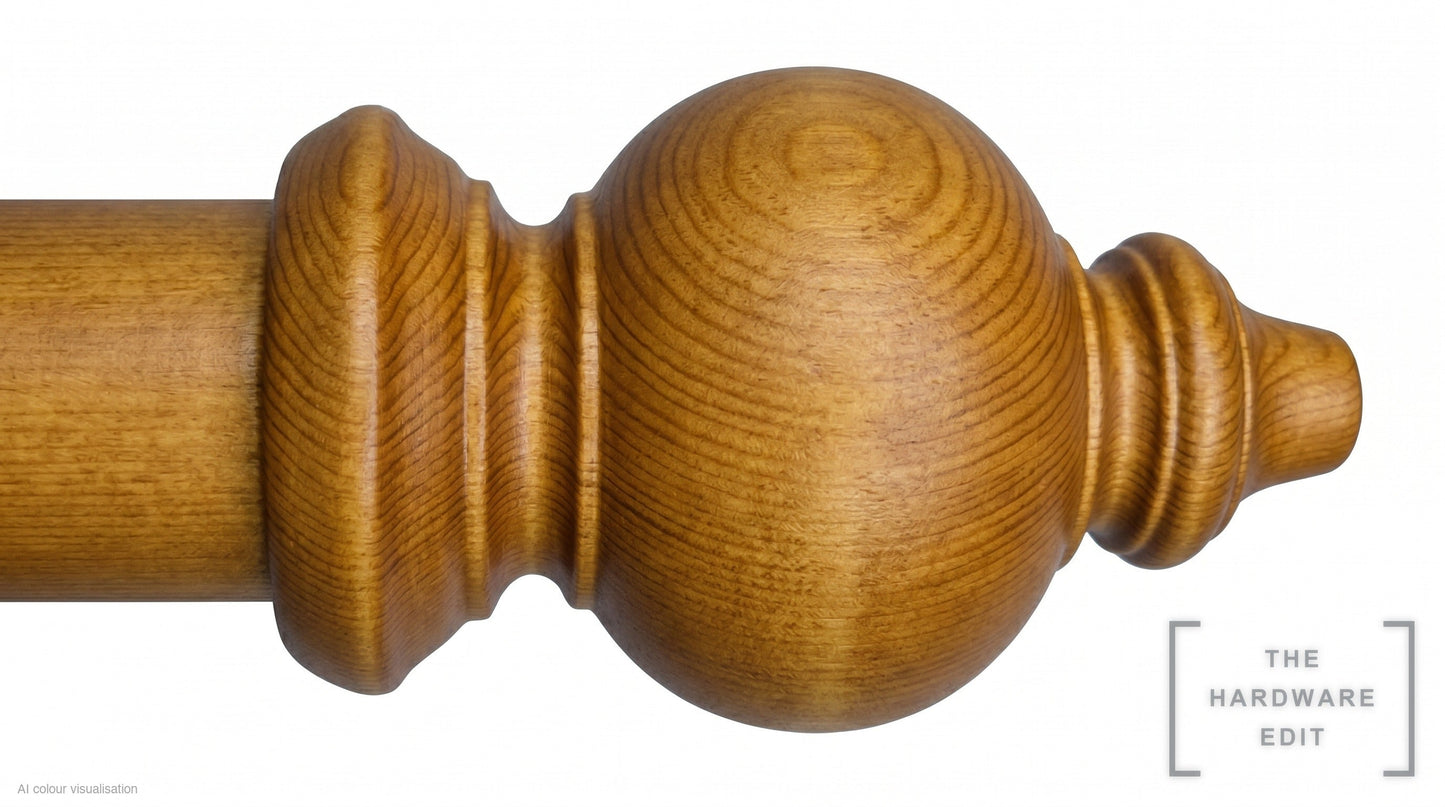 Oriental finial – Antique Pine (AI colour visualisation)