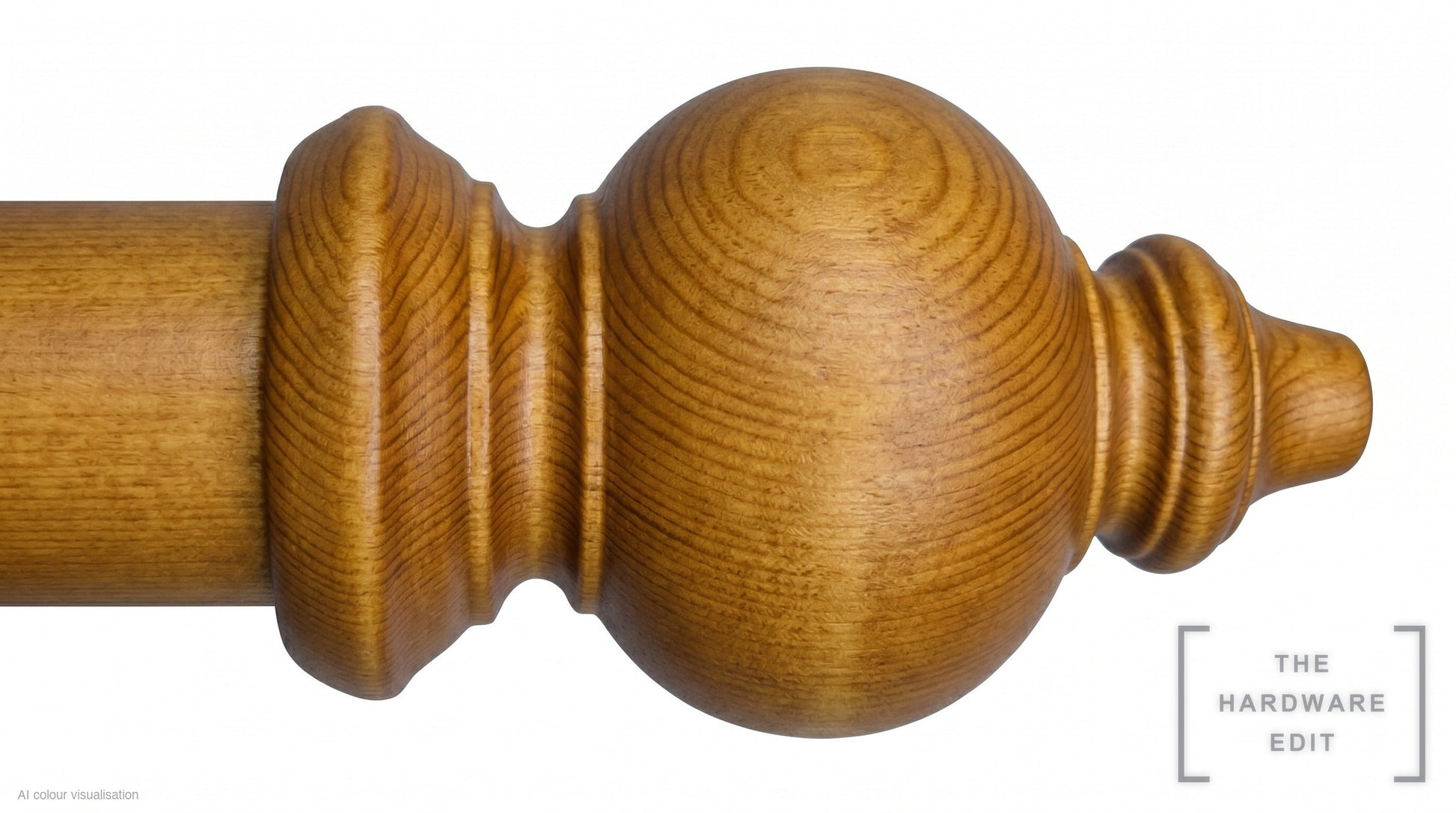Oriental finial – Antique Pine (AI colour visualisation)