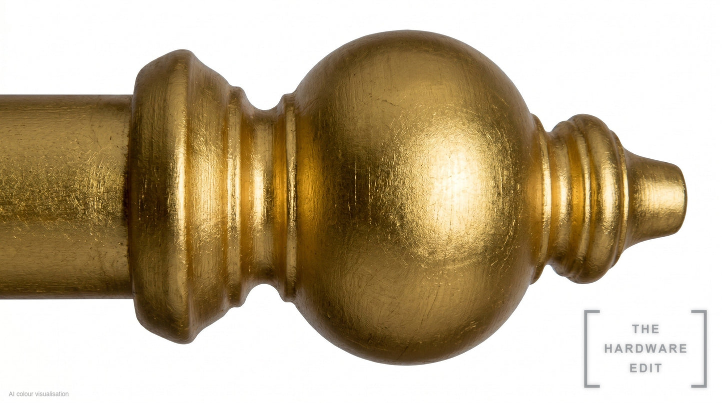 Oriental finial – Gilded (AI colour visualisation)